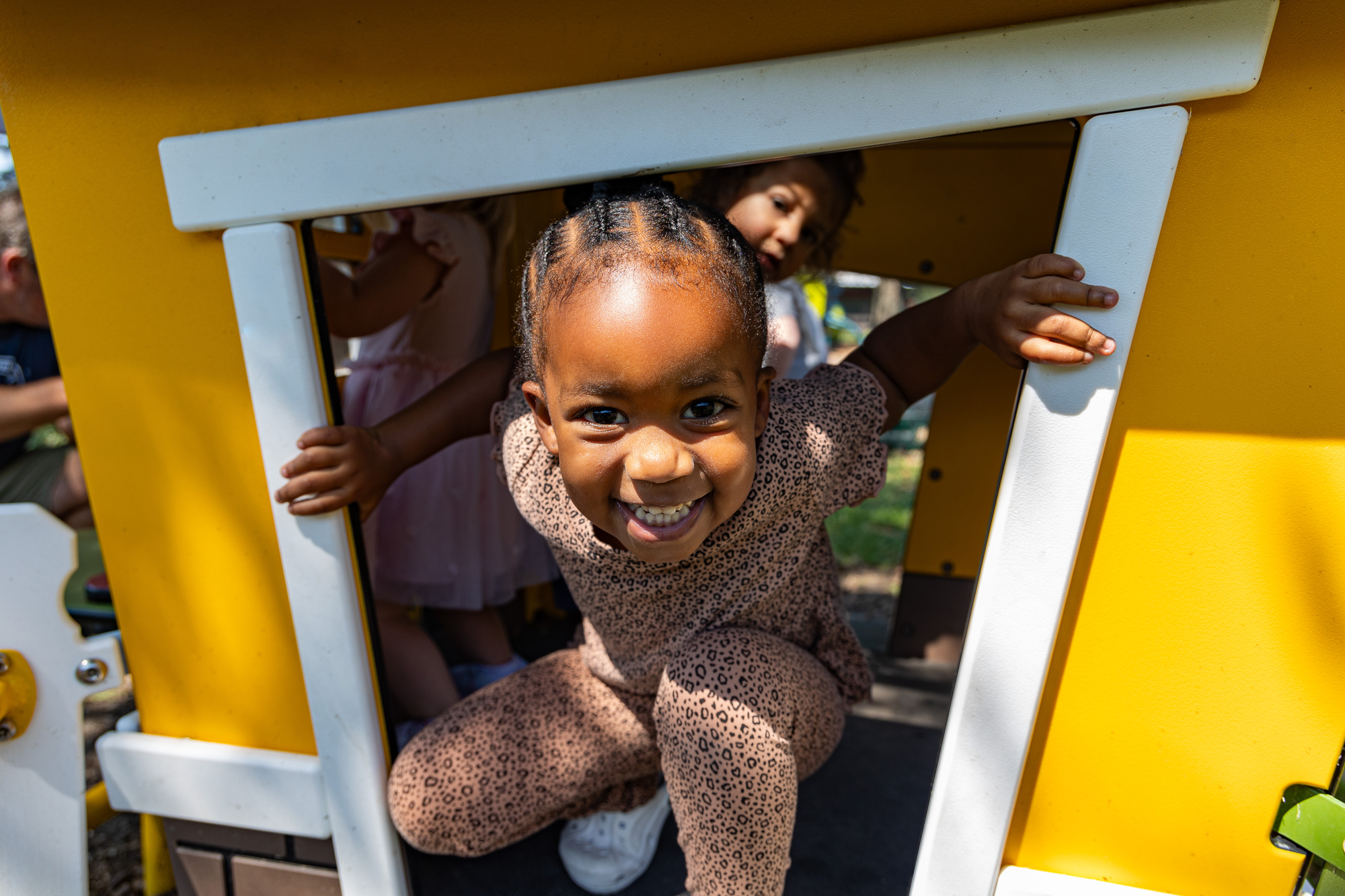 The playground at Spring Branch Presbyterian Academy in Houston TX for daycare, preschool, and elementary children