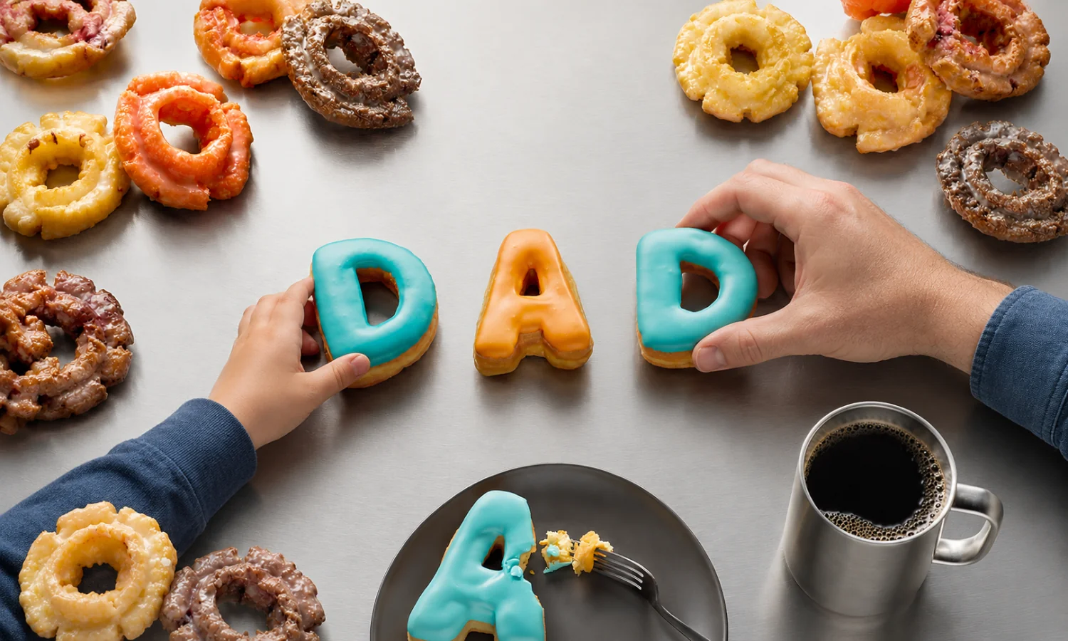 Daycare donuts with dad in Spring Branch Houston TX