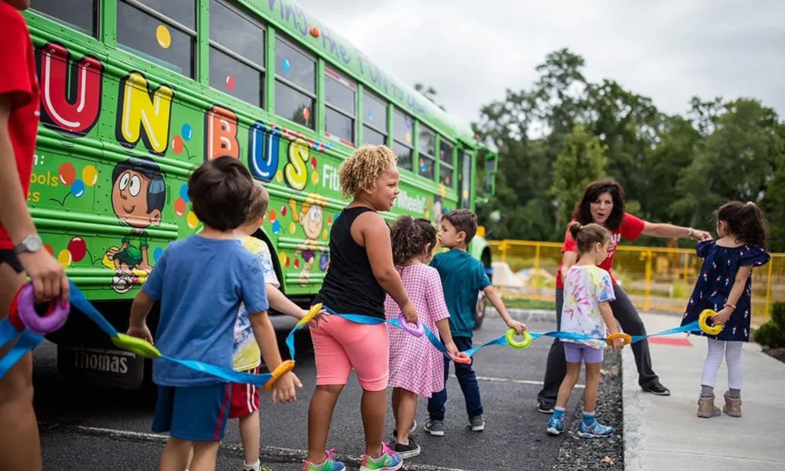 summer fun bus day at childcare in spring branch Houston TX
