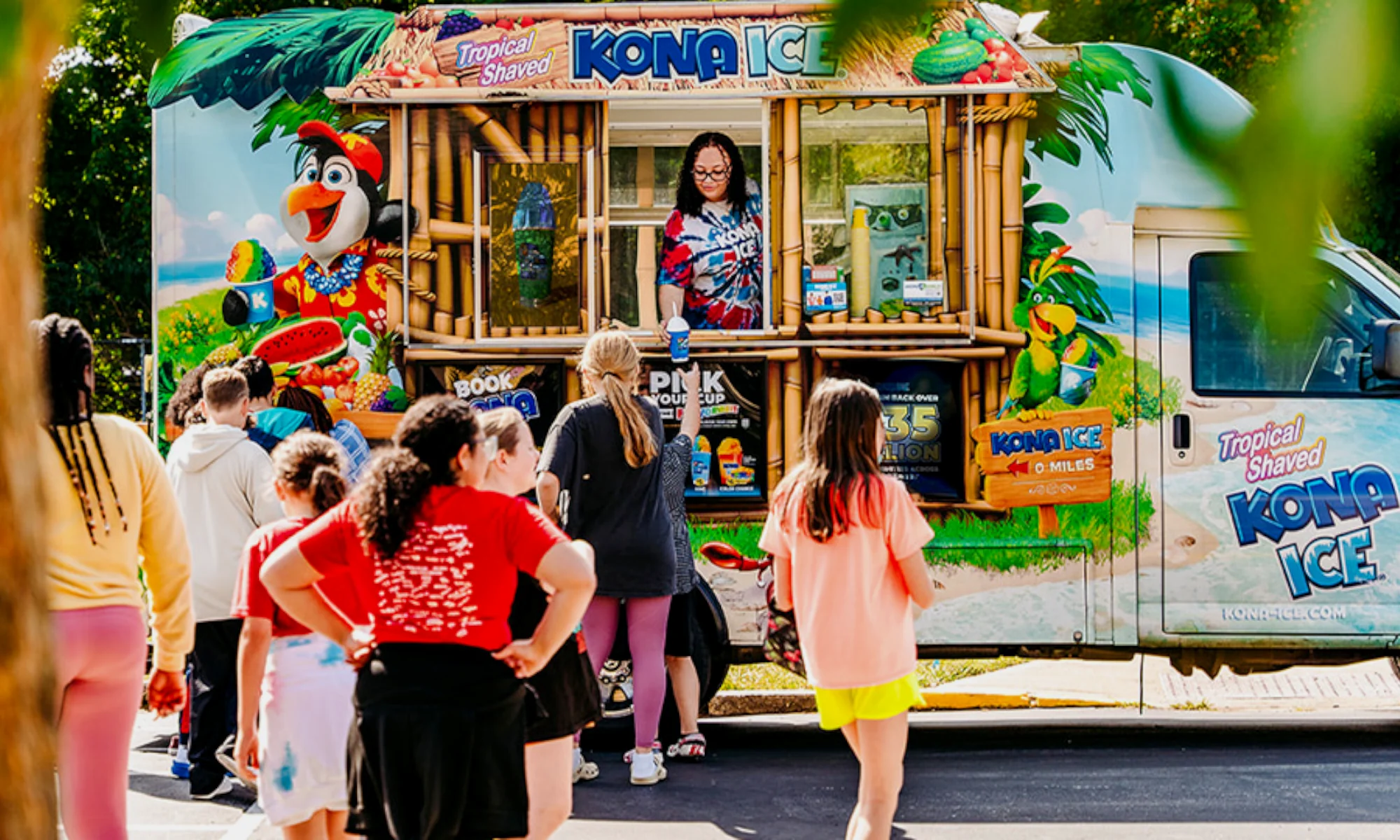 summer kona ice day at childcare in spring branch Houston TX